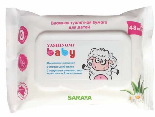 Yashinomi baby Влажная туалетная бумага