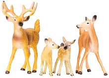 Паремо Фигурки из серии "Мир диких животных": Семья оленей, 4 предмета					