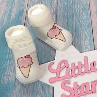 Little Star Носочки трикотажные с принтом "Мороженое"					