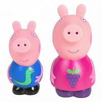 Peppa Pig Набор игрушек для ванной Пеппа и Джордж / цвет розовый					