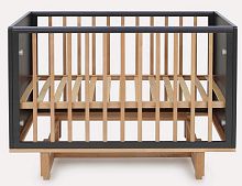 Rant Кроватка Bamboo, 120x60 см, маятник / цвет Moon Grey (серый)					
