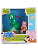 игрушка Peppa pig Игровой набор "Каталка Динозавр" с фигуркой