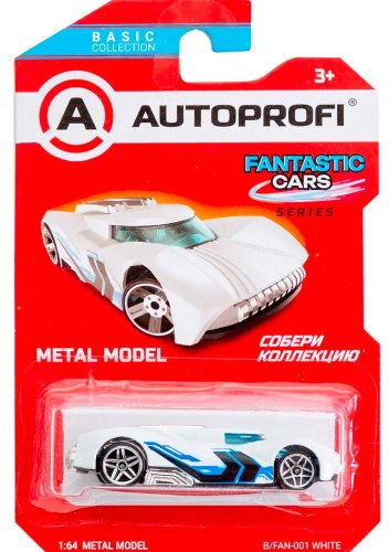 Autoprofi Машинка коллекционная 1:64 Fantastic Cars / цвет белый