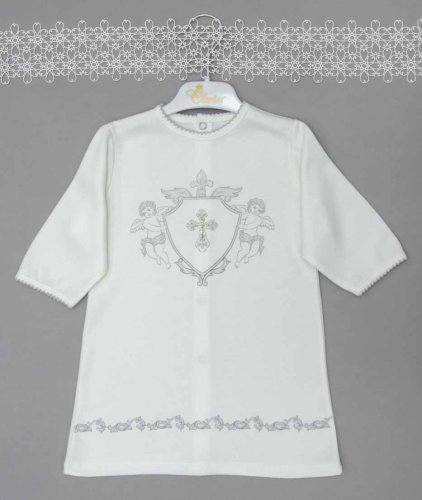 Clariss Крестильная рубашка "Ангелочки и крестик"