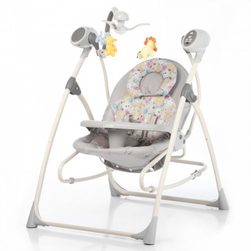 CARRELLO Колыбель-качели детские Nanny 3в1 CRL-0005 / Grey Planet