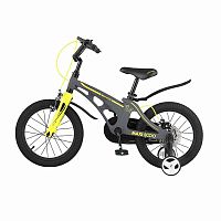 Maxiscoo Детский двухколесный велосипед Стандарт плюс 14", серия "Cosmic" (2021), цвет / серый матовый					
