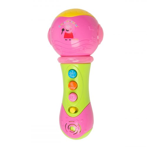 игрушка Peppa Pig Музыкальный микрофон с проектором / цвет розовый, зеленый