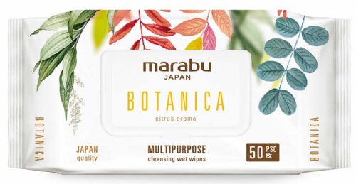 Marabu Очищающие влажные салфетки Botanica, 50 штук