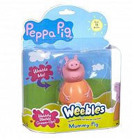 игрушка Peppa pig фигурка неваляшка мама пеппы